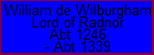 William de Wilburgham Lord of Radnor