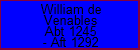 William de Venables