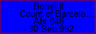 Borrel II Count of Barcelona