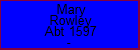 Mary Rowley