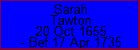 Sarah Tawton
