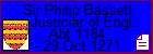 Sir Philip Bassett Justiciar of England