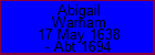 Abigail Warham