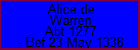 Alice de Warren