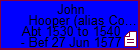 John Hooper (alias Cooke)