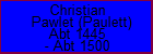 Christian Pawlet (Paulett)