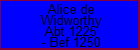 Alice de Widworthy