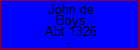 John de Boys
