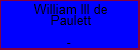 William III de Paulett