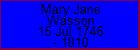 Mary Jane Wasson