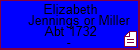 Elizabeth Jennings or Miller