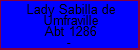 Lady Sabilla de Umfraville