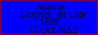 Jeanne Coignet  dit Lebreuil