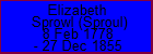 Elizabeth Sprowl (Sproul)