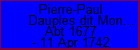 Pierre-Paul Dauples dit Montfort
