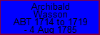 Archibald Wasson