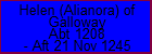 Helen (Alianora) of Galloway
