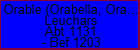 Orable (Orabella, Orabilia) de Leuchars