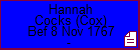 Hannah Cocks (Cox)