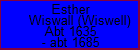 Esther Wiswall (Wiswell)