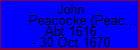John Peacocke (Peacock)