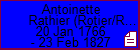 Antoinette Rathier (Rotier/Rottier) dit Raymond