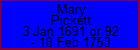 Mary Pickett